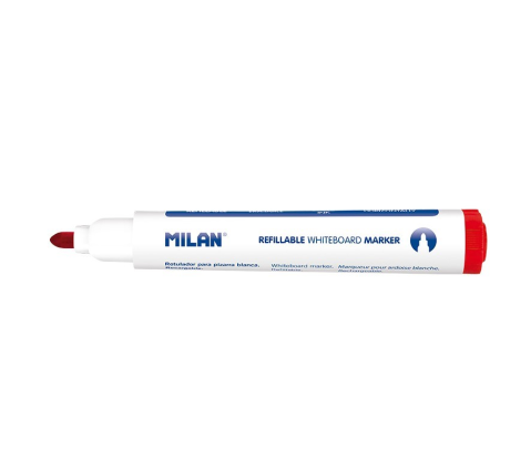 Marker reincarcabil tabla magnetica rosu Milan [1]