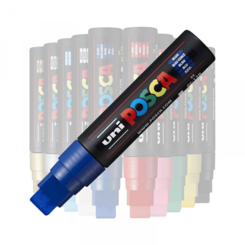 Marker Uni pc-17k Posca 15mm varf tesit albastru [1]