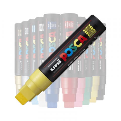 Marker Uni pc-17k Posca 15mm varf tesit galben [1]