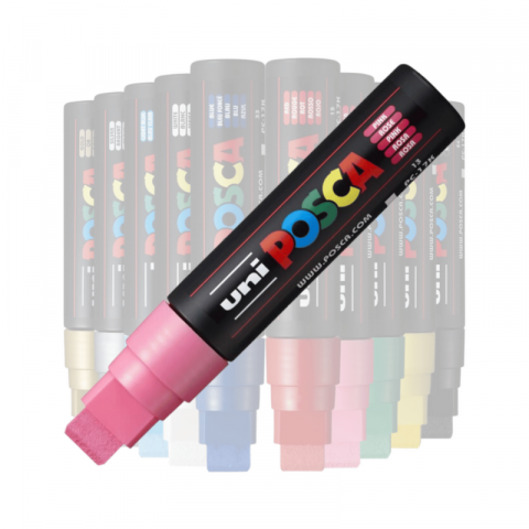 Marker Uni pc-17k Posca 15mm varf tesit roz [1]