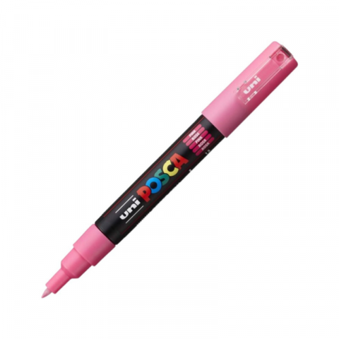 Rechizite școlare - Marker Uni pc-1m Posca 0.7 mm roz corai