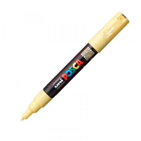 Rechizite școlare - Marker Uni Posca 0.7mm galben pai