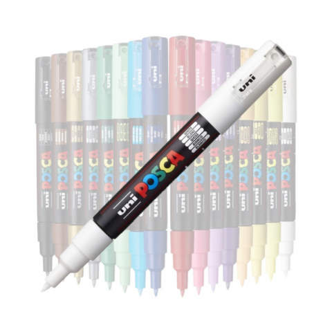 Marker Uni pc-1m Posca 0.7mm alb [1]
