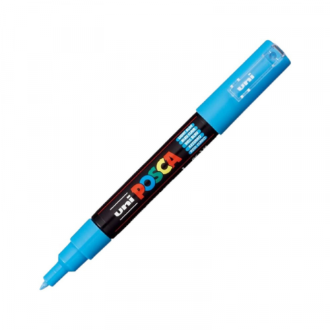Noutăți Librăria Compas - Marker Uni pc-1m Posca 0.7mm albastru deschis