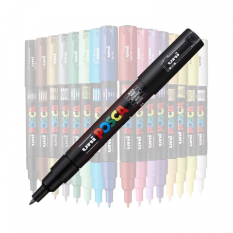 Marker Uni pc-1m Posca 0.7mm negru [1]