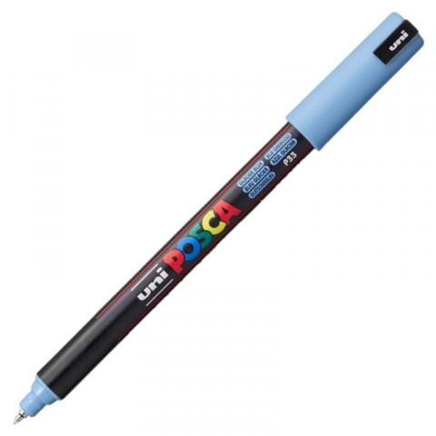 Rechizite școlare - Marker UNI Posca PC-1MR varf fin metalic 0.7mm albastru glaciar