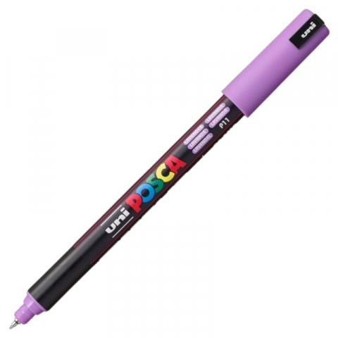 Rechizite școlare - Marker UNI Posca PC-1MR varf fin metalic 0.7mm mov lavanda