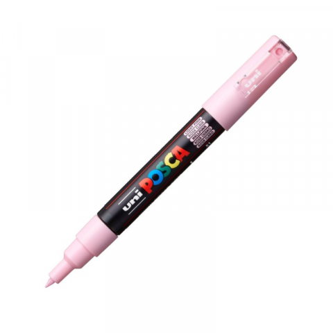 Birotică și accesorii birou - Marker Uni pc-1mr Posca 0.7mm varf fin roz deschis