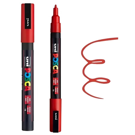 Set 4 markere cu vopsea Uni Posca PC-3M varf rotund 0.9–1.3 mm [1]