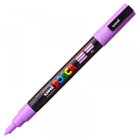Rechizite școlare - Marker UNI Posca PC-3M varf rotund 0.9-1.3mm violet lavanda