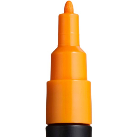Marker UNI Posca PC-3M varf rotund 0.9-1.3mm portocaliu [1]