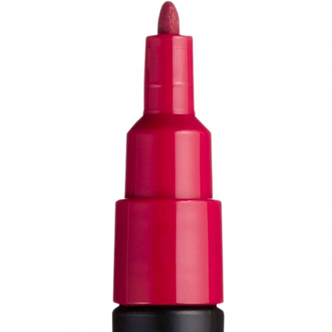 Marker UNI Posca PC-3M varf rotund 0.9-1.3mm rosu inchis [1]