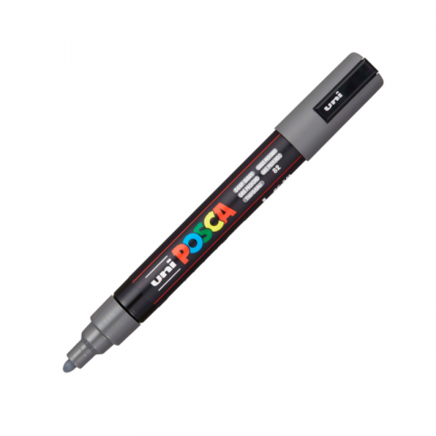 Noutăți Librăria Compas - Marker Uni pc-5m Posca 1.8-2.5mm gri inchis