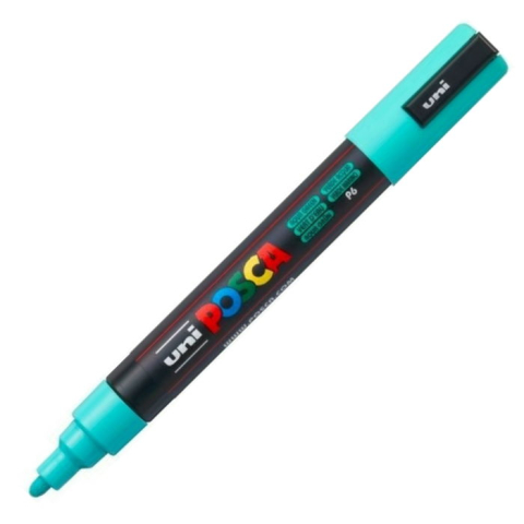 Rechizite școlare - Marker Uni PC-5m verde aqua 18-25mm