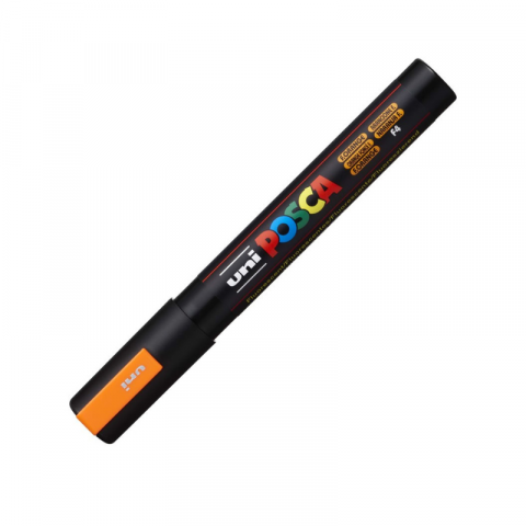 Marker Uni pc-5m Posca 1.8-2.5mm portocaliu fluorescent [1]