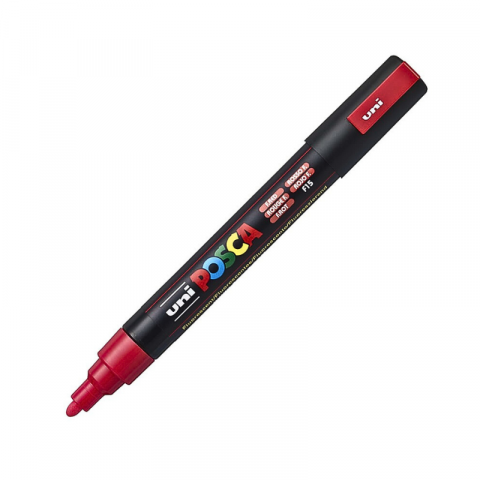 Marker Uni Posca 1,8-2,5mm rosu fluorescent [2]