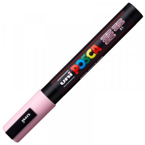 Marker UNI Posca PC-5M varf rotund 1.8-2.5mm roz [2]