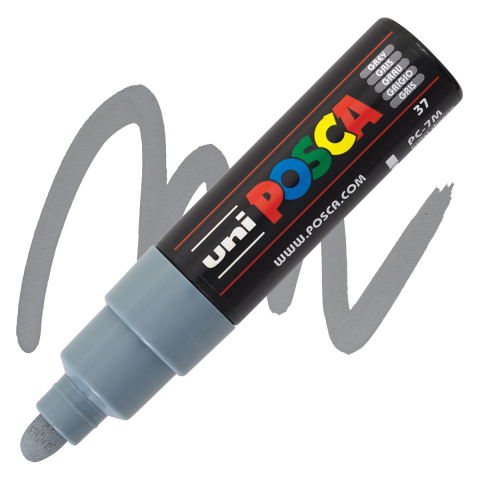 Rechizite școlare - Marker Uni Posca PC-7M gri