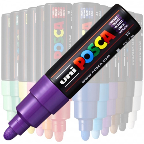 Promoții de Toamnă - Marker Uni pc-7m Posca 4.5-5.5mm violet