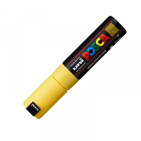 Marker Uni pc-8k Posca 8.0mm varf tesit galben pai [1]
