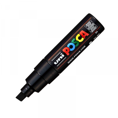 Noutăți Librăria Compas - Marker Uni pc-8k Posca 8.0mm varf tesit negru