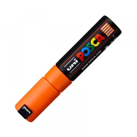 Marker Uni pc-8k Posca 8.0mm varf tesit portocaliu inchis [1]