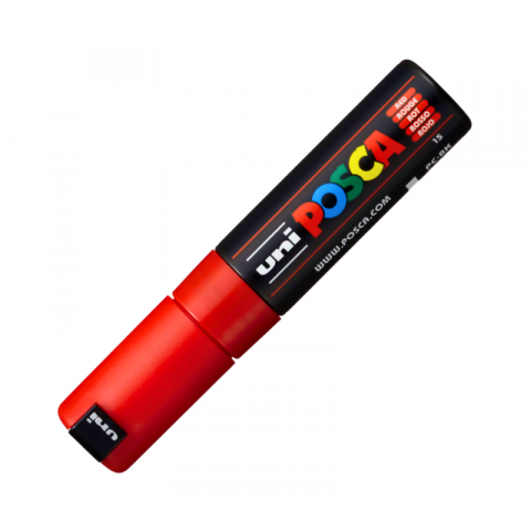 Marker Uni pc-8k Posca 8.0mm varf tesit rosu [1]