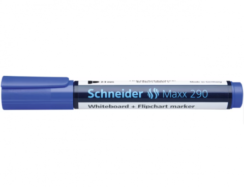 Marker Schneider Maxx 290 albastru pentru whiteboard si flipchart [1]