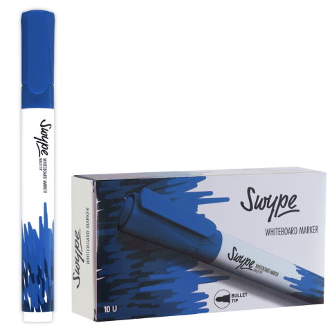 Marker whiteboard Swype albastru Linc [0]