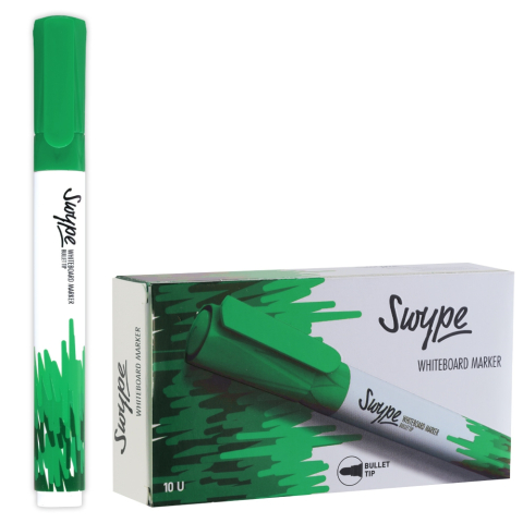 Rechizite școlare - Marker whiteboard Swype verde Linc