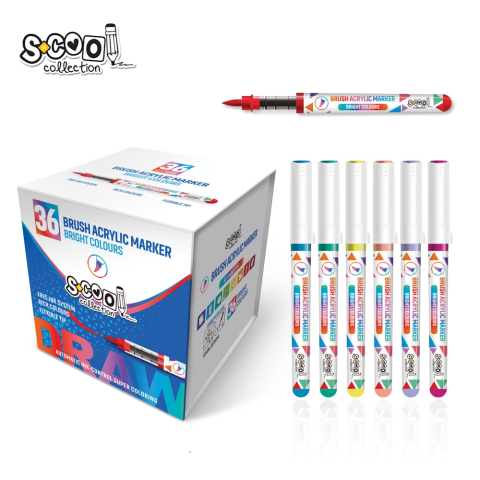 Birotică și accesorii birou - Markere cu vopsea acrilica 36/set S Cool Collection
