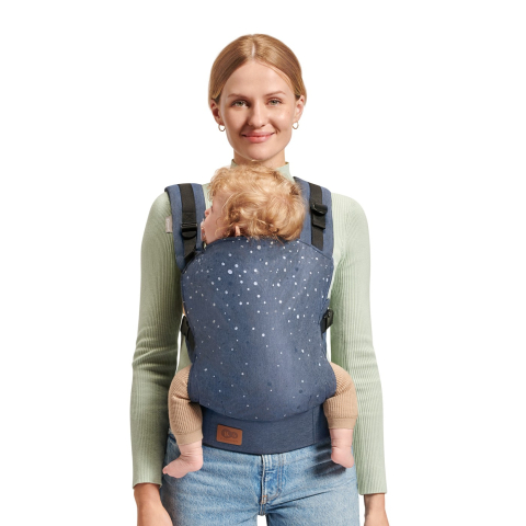 MARSUPIU ERGONOMIC KINDERKRAFT NINO, PANA LA 20 KG, CONFETTI DENIM [2]