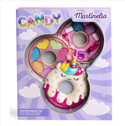 Cosmetice și bijuterii copii - Trusa de machiaj Martinela Candy gogoasa Unicorn