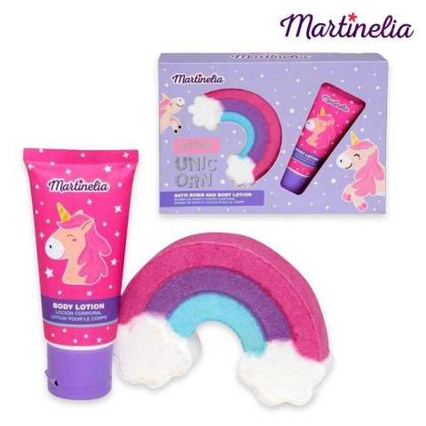 Set cosmetice - Little Unicorn - Bomba de baie si Gel de dus Martinelia [0]
