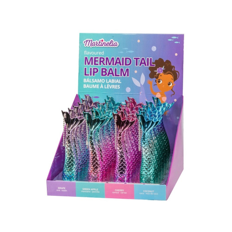 Cosmetice și bijuterii copii - MARTINELIA BALSAM DE BUZE IN FORMA DE COADA DE SIRENA