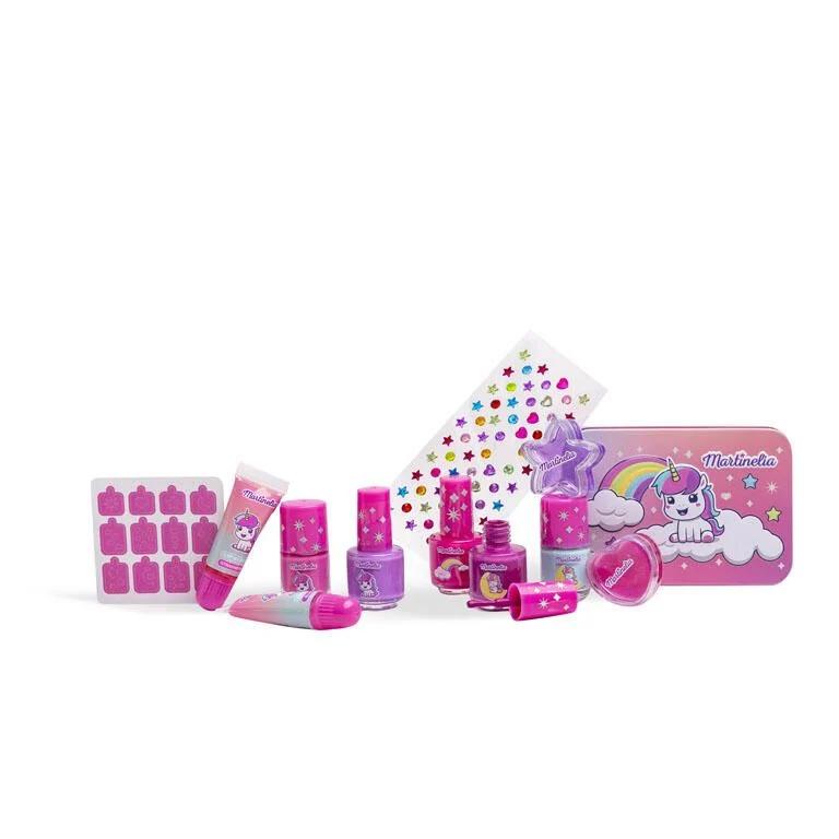 Set luciu de buze si lac unghii Martinelia Little Unicorn cu cutie metalica [1]