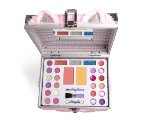 Trusa cosmetica copii Martinelia Lulu si Duki Pisicuta roz [1]