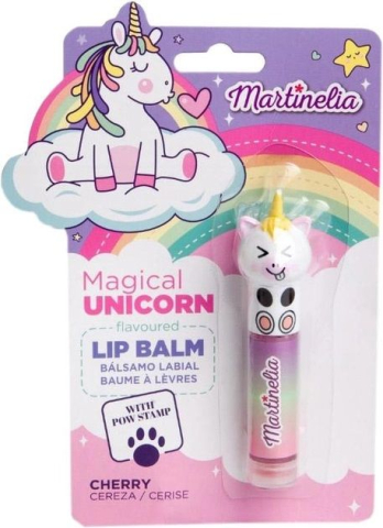 Cosmetice și bijuterii copii - Balsam de buze pentru copii Martinelia Unicorn Magic cu stampila