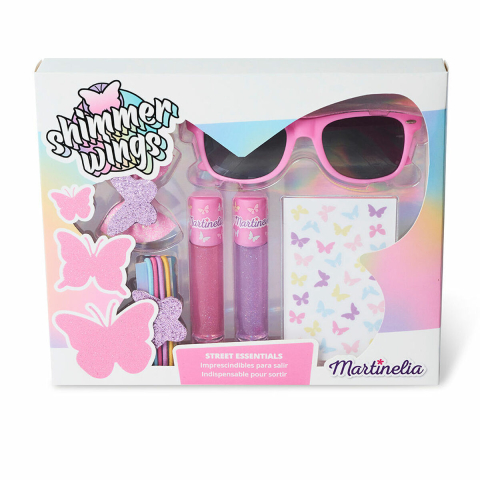 Cosmetice și bijuterii copii - Set infrumusetare - Shimmer Wings - Street Essentials Martinelia