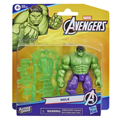 Figurine - MARVEL AVENGERS ACTION VERS SET FIGURINA HULK SI ACCESORII 11.4CM