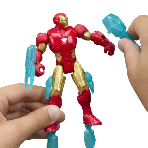 MARVEL AVENGERS ACTION VERS SET FIGURINA IRON MAN SI ACCESORII 11.4CM [6]