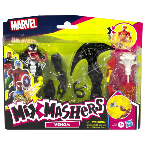 Figurine - MARVEL AVENGERS MIX MASHERS FIGURINA VENOM CU ACCESORII 12CM