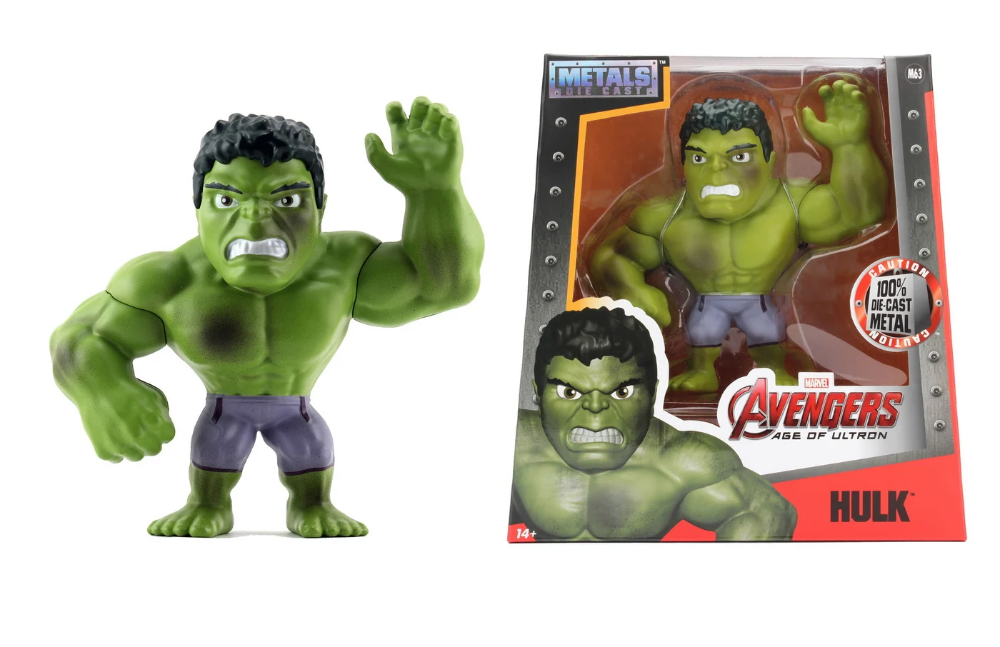 Noutăți Librăria Compas - Figurina metalica de colectie Marvel Hulk 15 cm - Jada Toys