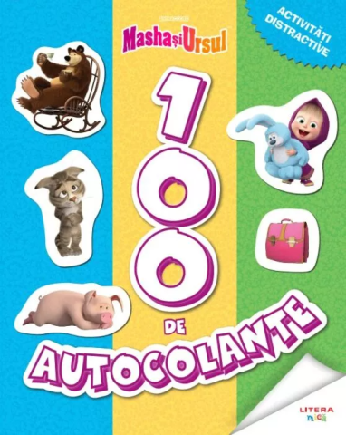 Cărți - Masha si Ursul. 100 de autocolante. Activitati distractive