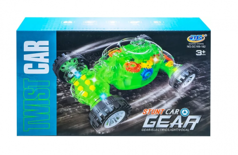 Masina cascadorii Twist Car transparenta cu lumini si sunete 3+ [1]