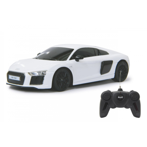 MASINA CU TELECOMANDA AUDI R8 ALB CU SCARA 1 LA 24 [2]