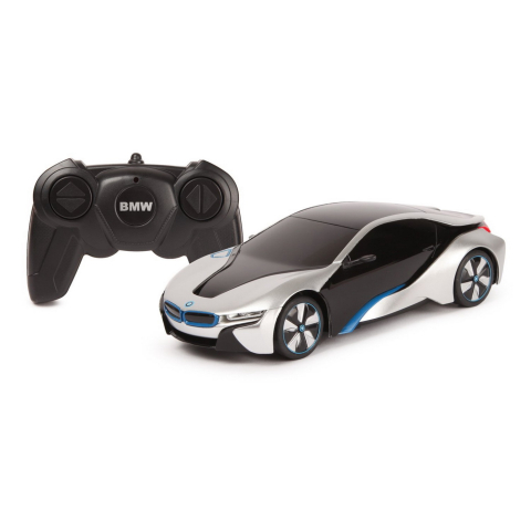 MASINA CU TELECOMANDA BMW I8 ARGINTIE SCARA 1 LA 24 [1]