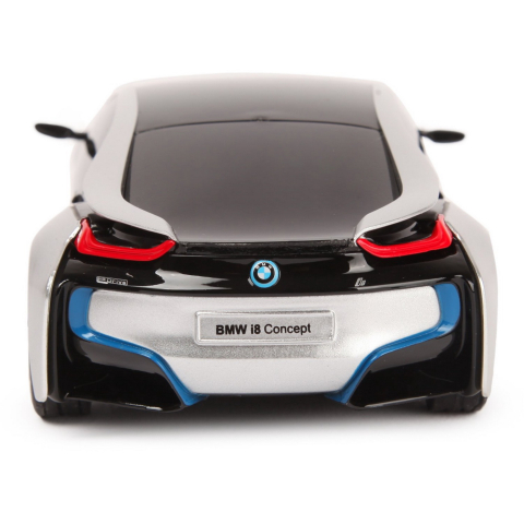MASINA CU TELECOMANDA BMW I8 ARGINTIE SCARA 1 LA 24 [4]