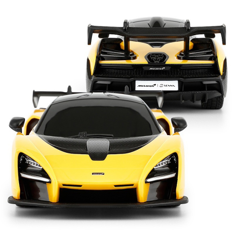 MASINA CU TELECOMANDA MCLAREN SENNA GALBEN CU SCARA 1 LA 24 [3]