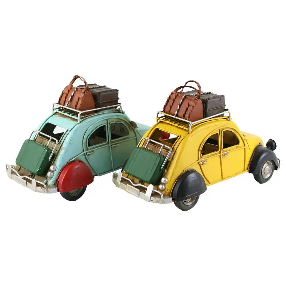 Casă și decorațiuni - Masina decorativa retro din metal 26 x 11 x 15 cm culori diferite